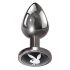 Playboy Tux - anal dildó - liten (silver)