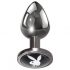 Playboy Tux - anal dildó - liten (silver)