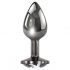 Playboy Tux - anal dildó - liten (silver)