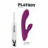 Playboy Bitty Bunny - uppladdningsbar vibrator med klitorisstimulator (rosa)