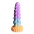 Varelser K*kar Mystique - enhörning dildo - 21 cm (lila-gul)