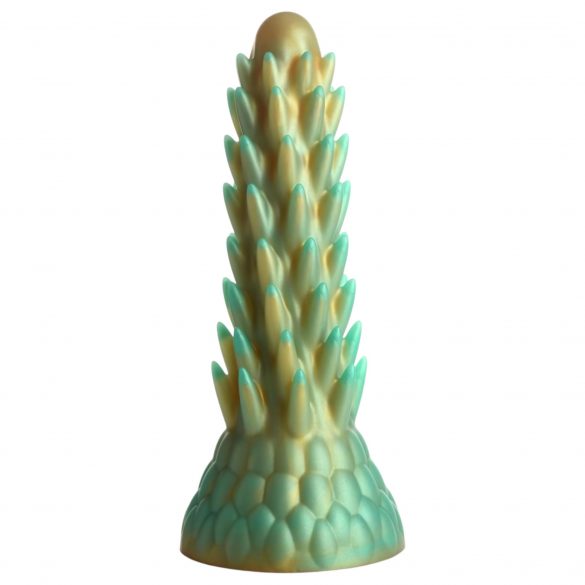 Varelse Kukar Stegosaurus - taggig silikondildo - 20cm (grön)