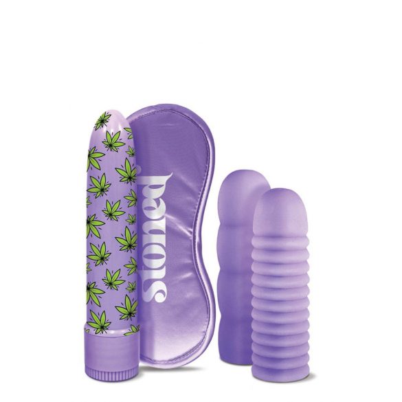 Stoner Bonga Bunga - stav vibrator set (4 delar) - lila