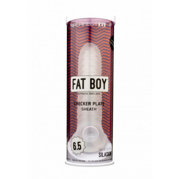 Fat Boy Checker Box - penishylsa (17cm) - mjölkvit