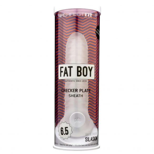 Fat Boy Checker Box - penishylsa (17 cm) - mjölkvit