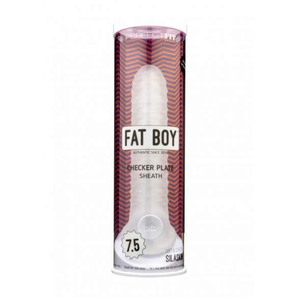 Fat Boy Checker Box - penishylsa (19cm) - mjölkvit