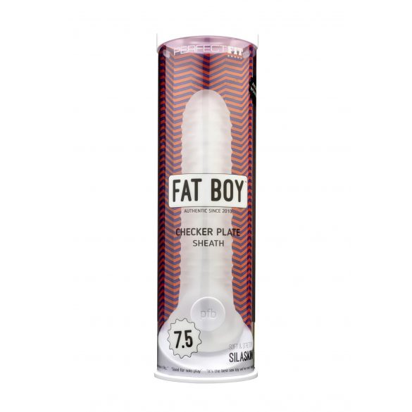 Fat Boy Checker Box - penishylsa (19cm) - mjölkvit