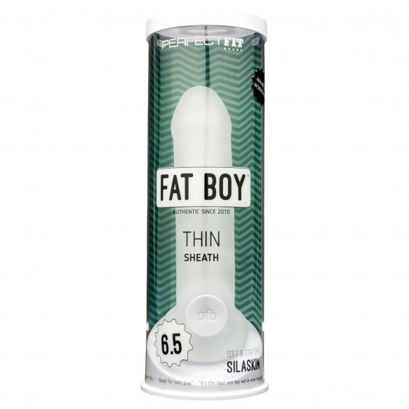 Fat Boy Thin - penisöverdrag (17 cm) - mjölkvit