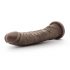 Dr. Skin 8,5 - sugkopp med naturlig dildo - brun (20,5 cm)