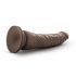 Dr. Skin 8,5 - sugkopp med naturlig dildo - brun (20,5 cm)