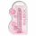 RealRock - genomskinlig realistisk dildo - rosa (17cm)