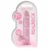 RealRock - genomskinlig realistisk dildo - rosa (17cm)