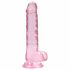 RealRock - genomskinlig realistisk dildo - rosa (17cm)