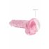 RealRock - genomskinlig realistisk dildo - rosa (17cm)