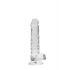 REALROCK - genomskinlig dildo - klar (17 cm)