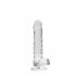 REALROCK - genomskinlig dildo - klar (17 cm)