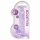 REALROCK - genomskinlig realistisk dildo - lila (19 cm)