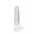 REALROCK - genomskinlig realistisk dildo - klar (19 cm)