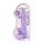 REALROCK - genomskinlig realistisk dildo - lila (22cm)