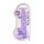 REALROCK - genomskinlig realistisk dildo - lila (22cm)