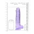 REALROCK - genomskinlig realistisk dildo - lila (22cm)