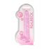 REALROCK - genomskinlig realistisk dildo - rosa (22 cm)