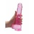 REALROCK - genomskinlig realistisk dildo - rosa (22 cm)