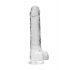 REALROCK - genomskinlig realistisk dildo - klar (22 cm)