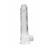 REALROCK - genomskinlig realistisk dildo - klar (22 cm)