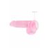 REALROCK - genomskinlig realistisk dildo - rosa (15 cm)