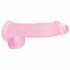 REALROCK - genomskinlig realistisk dildo - rosa (15 cm)