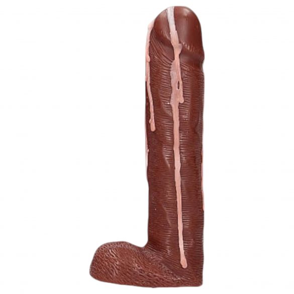 Dicky Cum - penis-tvål med pung - brun (250g)