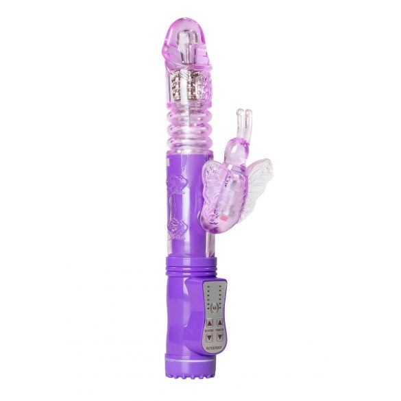 Easytoys Fjäril - Vibrator Med Rotation och Stötar (lila)