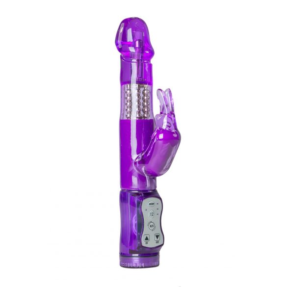 Easytoys Rabbit - roterande pärlor, klitorisstimulerande vibrator (lila)