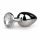 Easytoys - metall analt dildo (silver-vit)