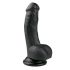 Easytoys - Sugpropp-dildo, hängande bollar (15 cm) - svart