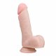 Easytoys - sugkoppare dildo med testiklar (17,5 cm) - natur