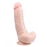 Easytoys - Sugfots Dildo med kulor (20cm) - Natur