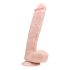 Easytoys - Sugfot, stors dildo med bollar (26,5 cm) - naturlig