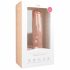 Easytoys - sugpropp dildo med pung (29,5 cm) - beige