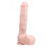 Easytoys - sugpropp dildo med pung (29,5 cm) - beige