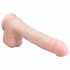 Easytoys - sugpropp dildo med pung (29,5 cm) - beige