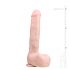 Easytoys - sugpropp dildo med pung (29,5 cm) - beige