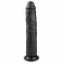 Easytoys - stor sugpropp dildo (28,5 cm) - svart