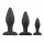 Easytoys Rocket - anala dildo set - svart (3-delad)