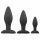 Easytoys Rocket - anala dildo set - svart (3-delad)