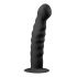 Easytoys Ribbad - sugkopp dildo (14 cm) - svart