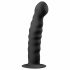 Easytoys Ribbad - sugkopp dildo (14 cm) - svart