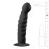 Easytoys Ribbad - sugkopp dildo (14 cm) - svart