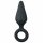 Easytoys Pointy Plug - analdildo med handtagsring - medium (svart)